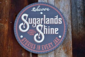 sugarlands distilling sign